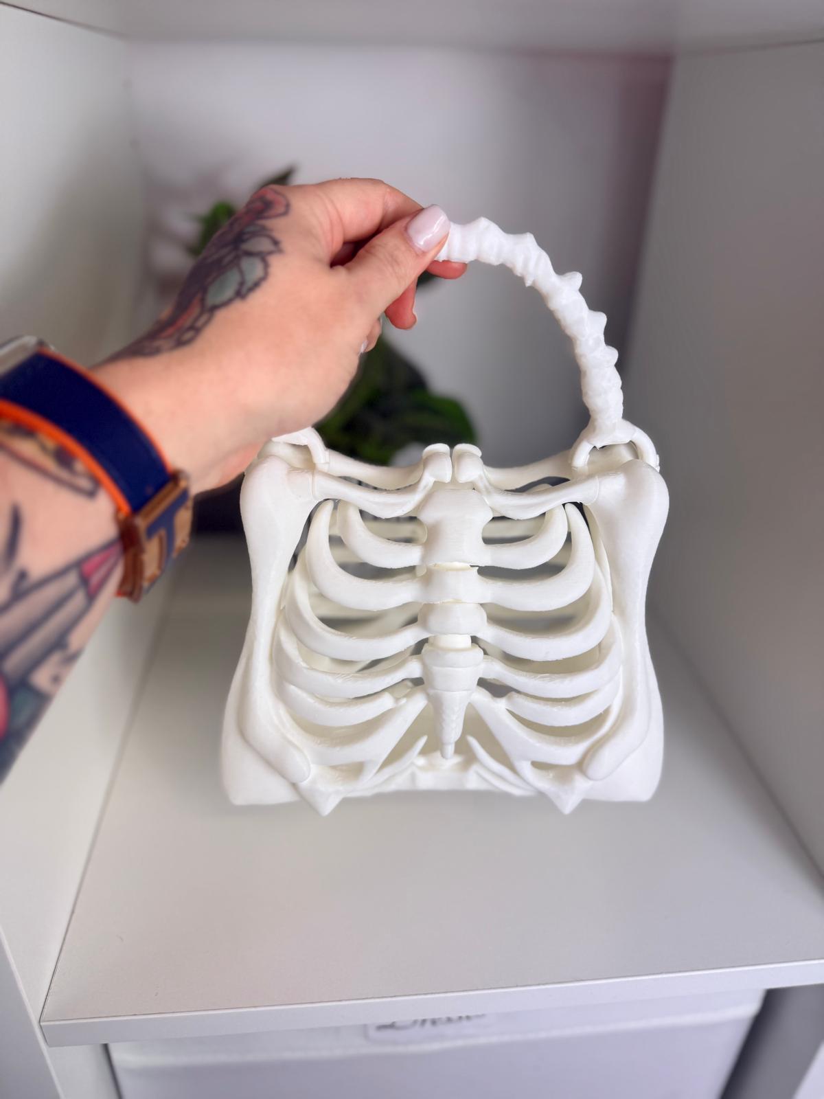 Articulated Rib Cage Handbag – Made to Order | Gothic Skeleton Purse