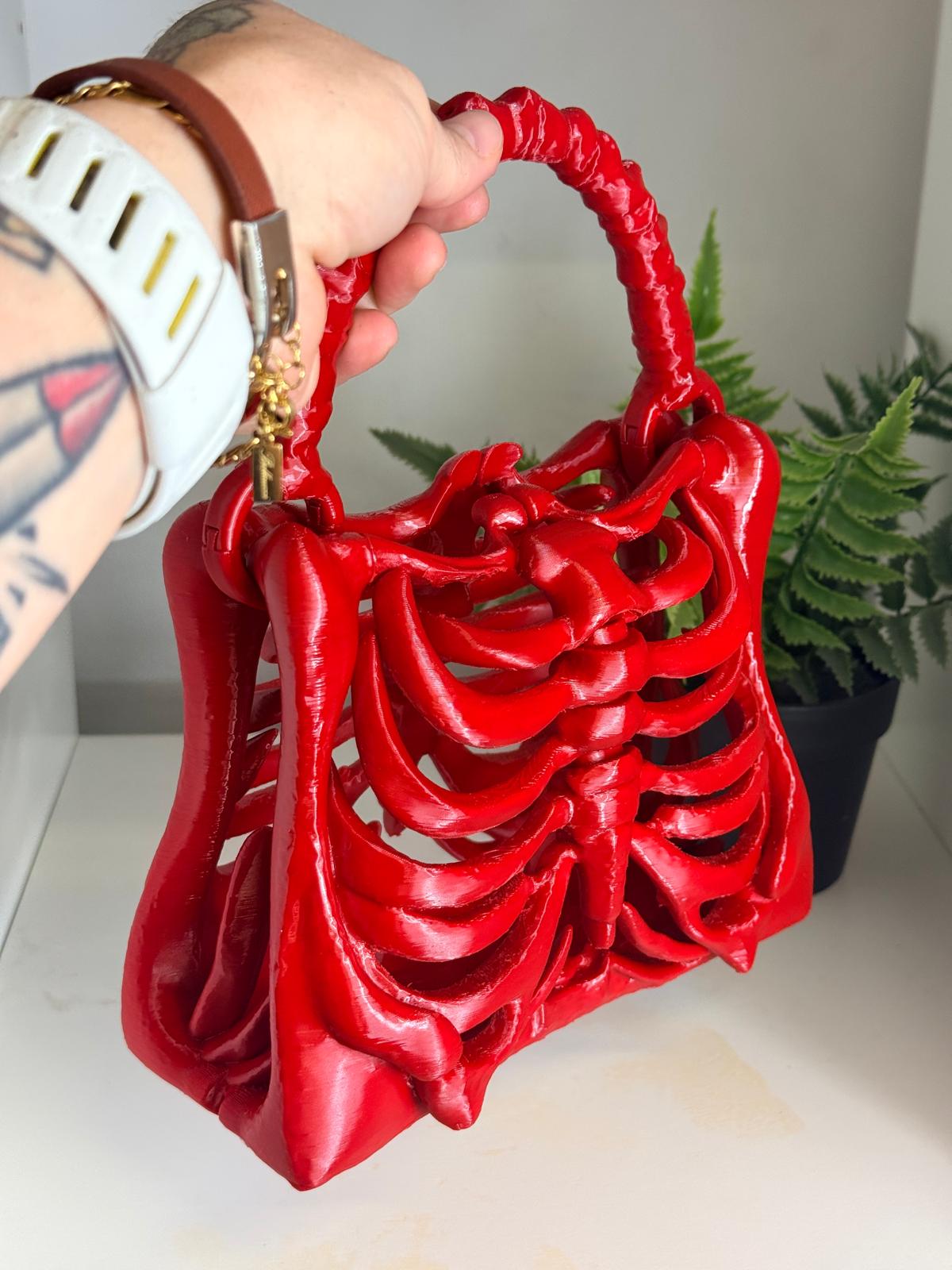 Articulated Rib Cage Handbag – Made to Order | Gothic Skeleton Purse