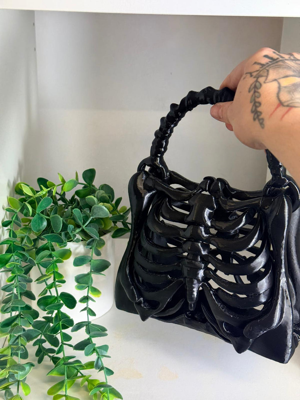 Articulated Rib Cage Handbag – Made to Order | Gothic Skeleton Purse