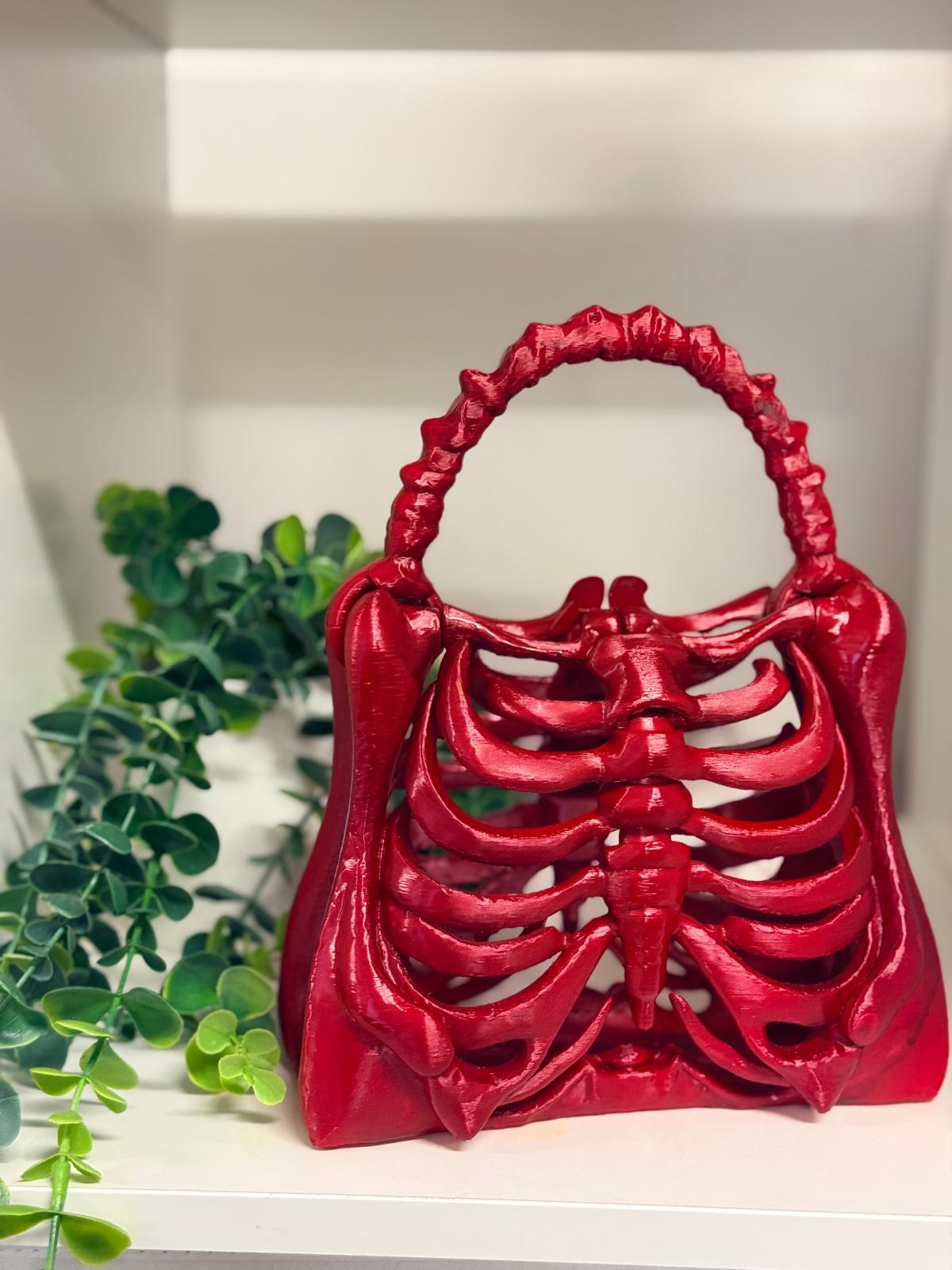 Articulated Rib Cage Handbag – Made to Order | Gothic Skeleton Purse