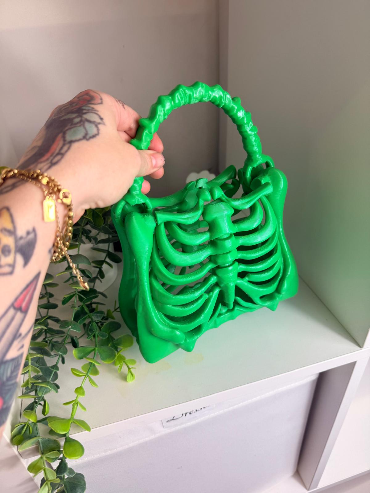Articulated Rib Cage Handbag – Made to Order | Gothic Skeleton Purse