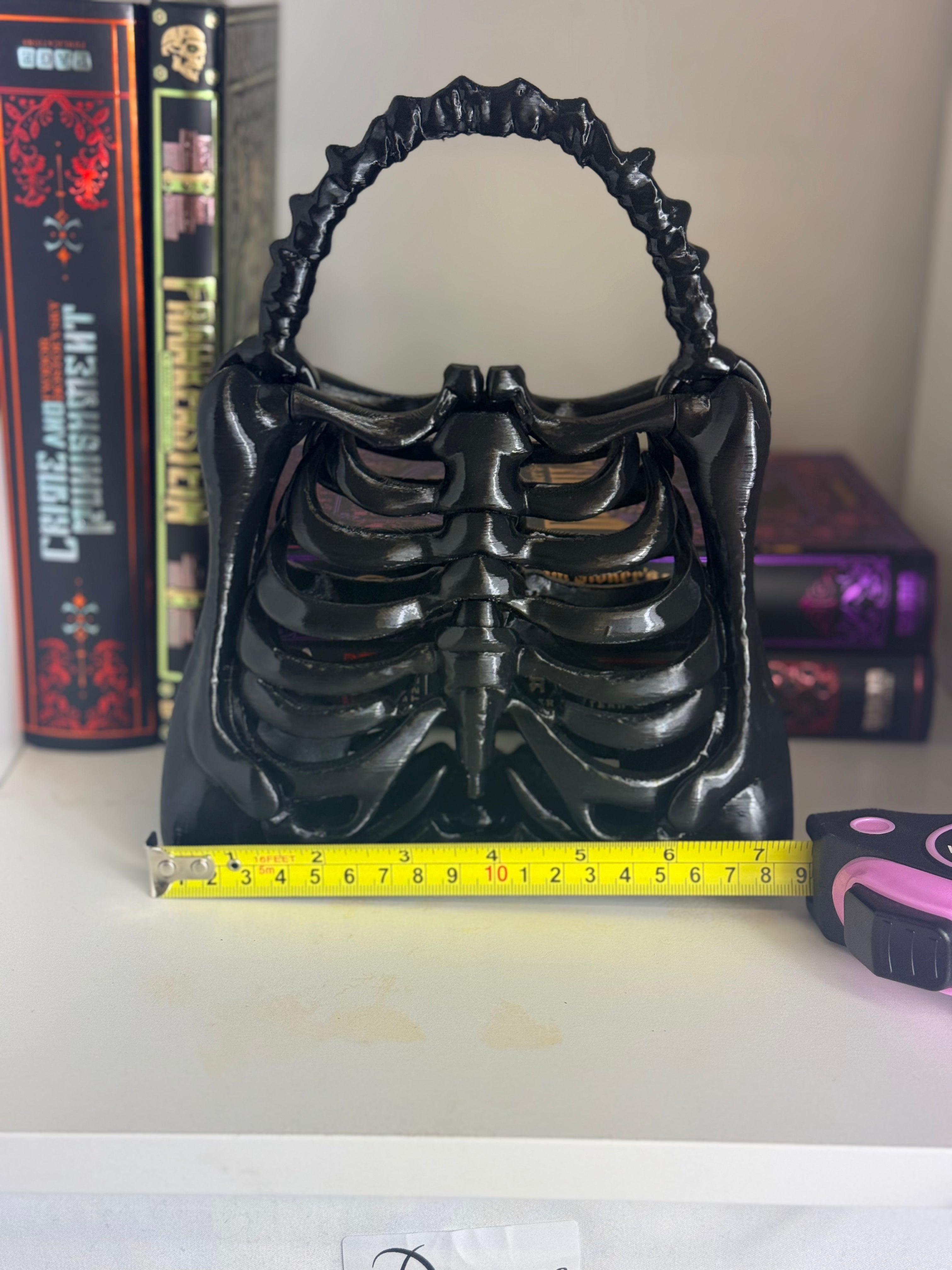 Articulated Rib Cage Handbag – Made to Order | Gothic Skeleton Purse