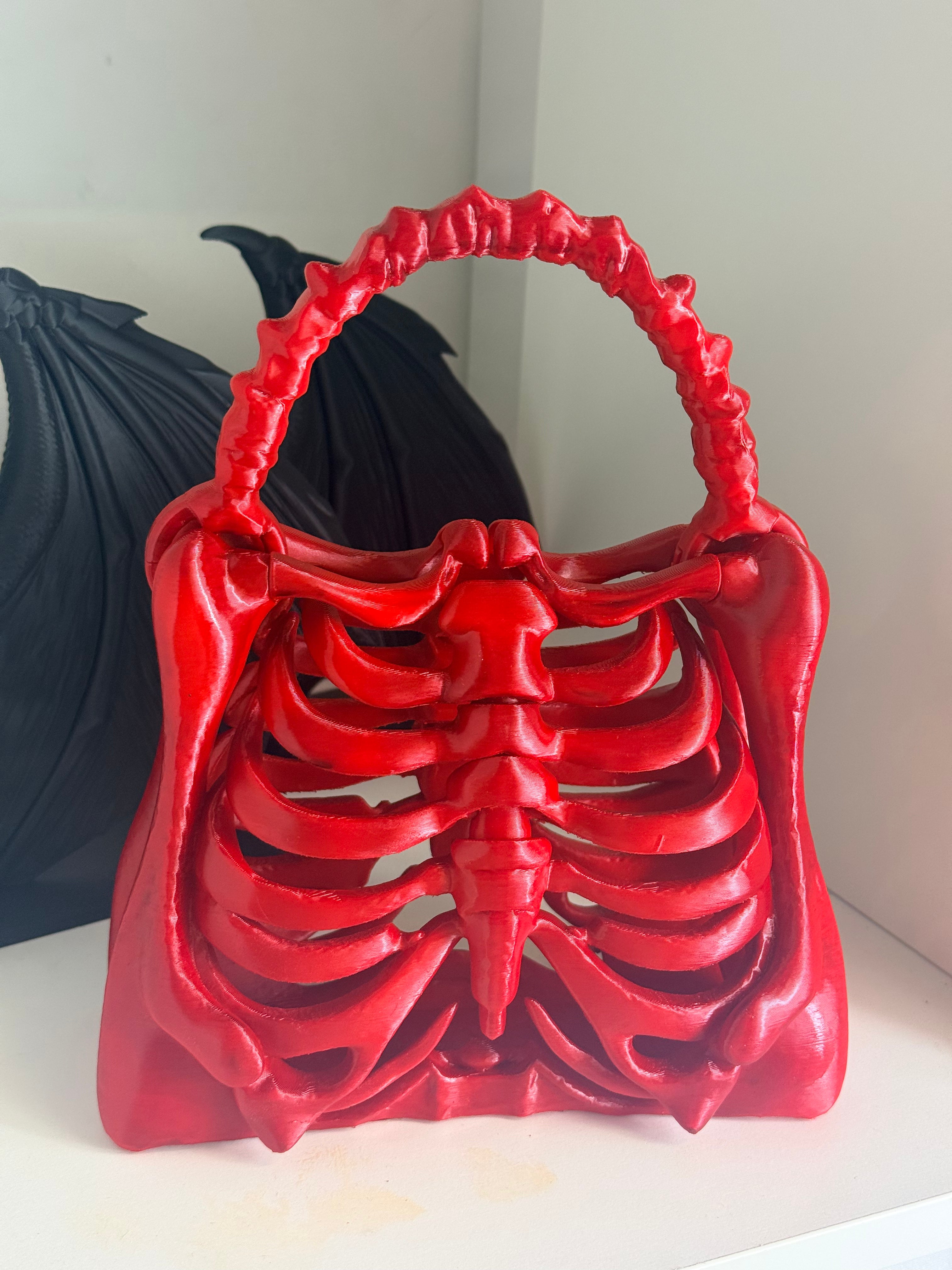 Articulated Rib Cage Handbag – Made to Order | Gothic Skeleton Purse
